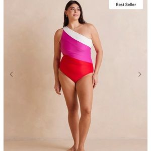 Set of Summersalt sidestroke swimsuit EUC 20 and NWT swim skirt 1x